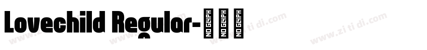 Lovechild Regular字体转换